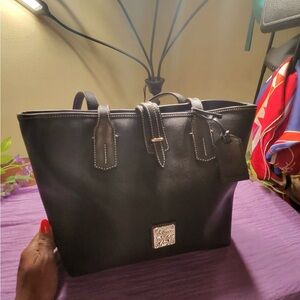 Dooney & Bourke Black Leather Tote